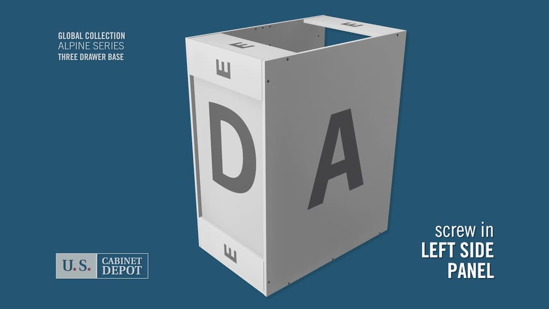 Alpine Series: Three Drawer Base